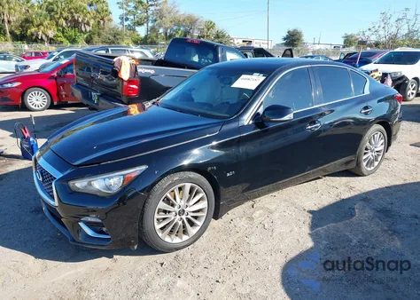 2019 Infiniti Q50 3.0T Luxe from USA, damaged, VIN JN1EV7AR4KM593857